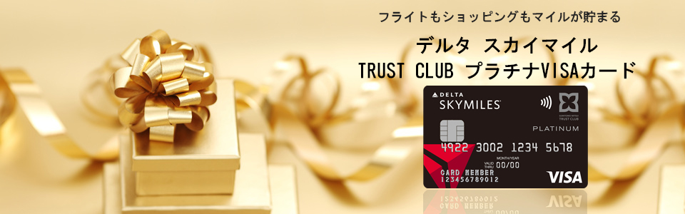 デルタ スカイマイル SuMi TRUST CLUB プラチナVISAカード メインイメージ
