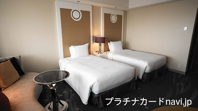 東京マリオットホテルの客室のようす